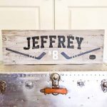 Hockey Themed Wooden Signs