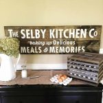Vintage Kitchen Sign Made From Real Wood