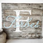 Monogram Wooden Name Signs
