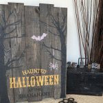 Haunted Halloween Wood Sign