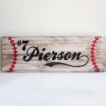 Baseball Wooden Name Signs