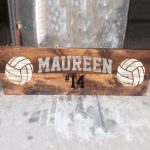 Volleyball Wood Signs