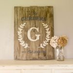 Vertical Family Wooden Name Sign