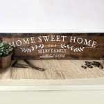 Family Home Sweet Home Wooden Sign