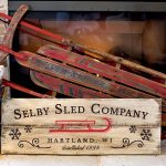 Winter Sled Wooden Sign