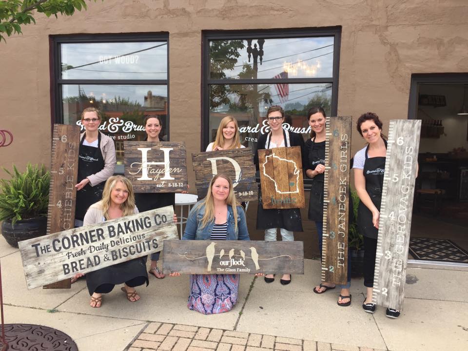 DIY Wood Sign Workshops | Wine and Paint Wood Sign Studio