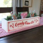 Candy Cane Centerpiece Wood Box