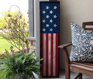 Framed Flag - 14x50 Wood Frame