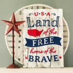 Land of the Free - 18x24 Wood Sign