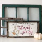 Thanks and Giving - 14x26 Framed Wood Sign