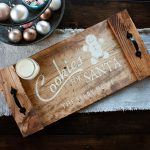 Large Cookies for Santa Tray - 12x24 Wood Tray