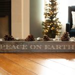 Peace on Earth Succulent Box - 6x24x4 Wood Sign