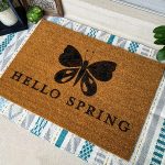 Hello Spring Butterfly - 24x35 Doormat