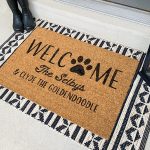 Paw Print Name - 24x35 Doormat