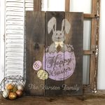 Hoppy Easter Bunny - 18x24 Wood Sign