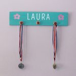 Medal Hanger - Flowers - 6x24 Teen Wood Sign