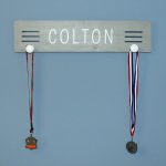 Medal Hanger - Lines - 6x24 Teen Wood Sign
