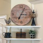 Baroque Design Clock - 24" Round Wood Clock