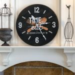 Time to Eat Clock - 24" Round Wood Clock