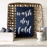Wash Dry Fold - 16x24 Wood Sign