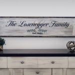 Framed Family Script - 14x50 Framed Wood Sign