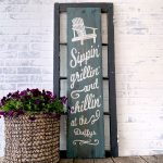 Sippin Grillin Chillin Porch - 12x48 Wood Sign