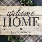 Welcome Home Family - 18x24 Wood Sign