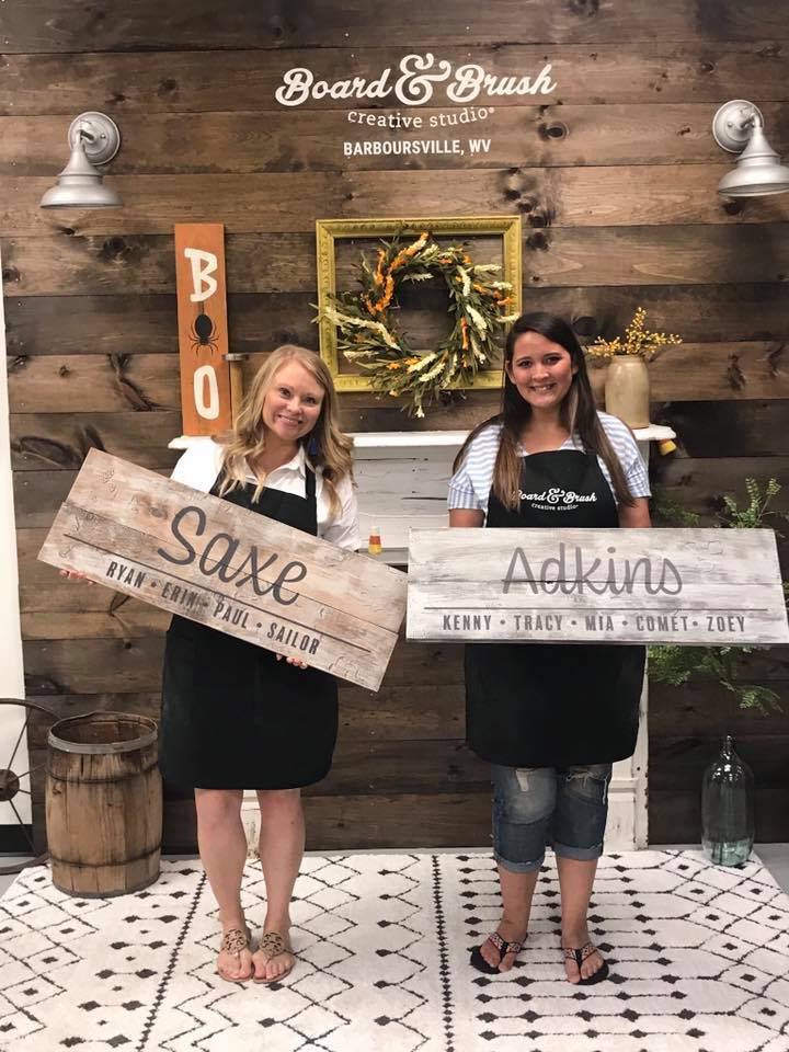 Board & Brush in Barboursville, WV is Now Open | Book A DIY Workshop