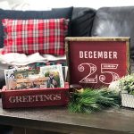 December 25 Framed Wood Sign & Greetings Wood Box