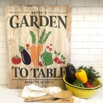 Garden to Table 20x24 Wood Sign