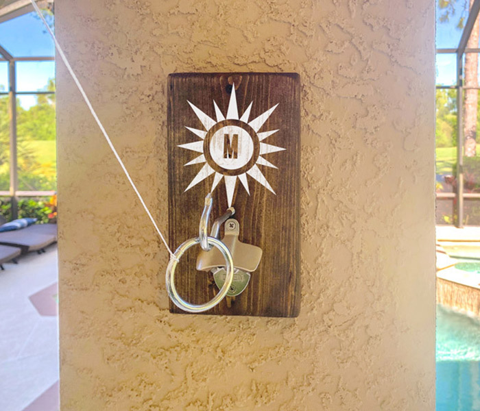 Sun Monogram Ring Toss - 6x10