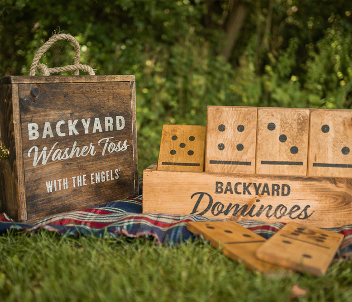 Backyard Dominos Camping