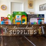 Homeschool Supplies Box - 24x6x8