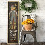 Happy Fall Scarecrow - 14x50 Framed