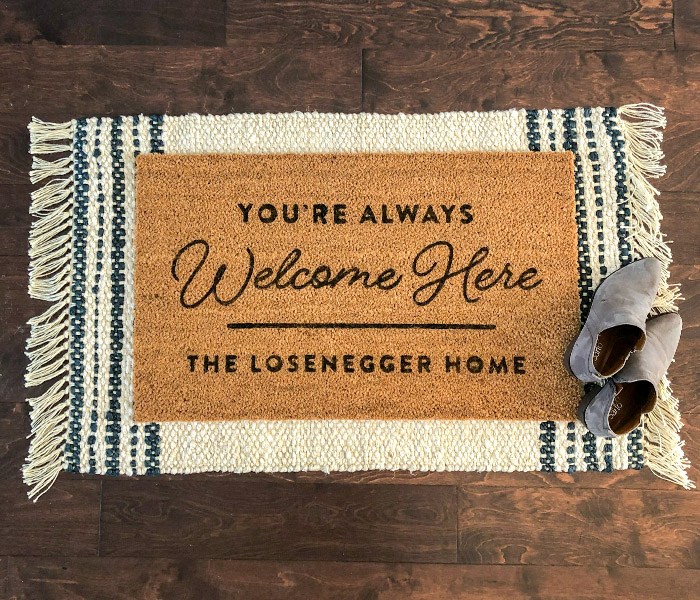 Welcome Mat Staged