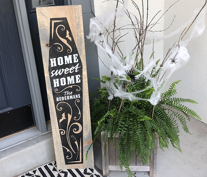 Home Sweet Home Coffin - 12x48