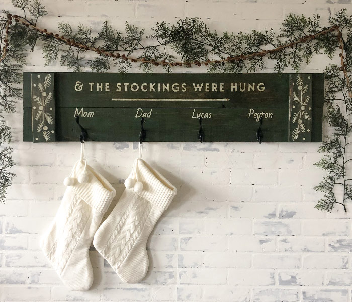 The Stockings Were Hung Rack - 12x48