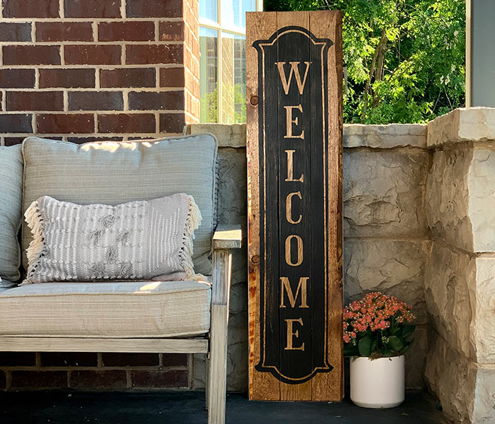 Vintage Welcome Porch - 12x48