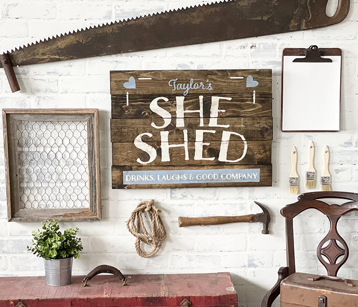 She Shed - 20x24