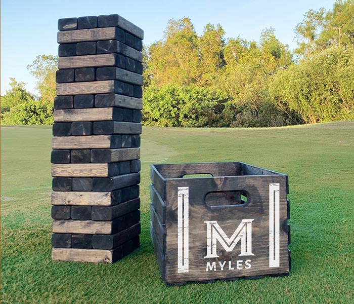 Inline Monogram Tower Crate