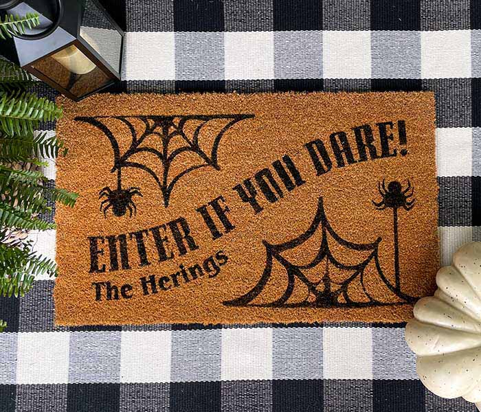 Spiderweb Enter Doormat