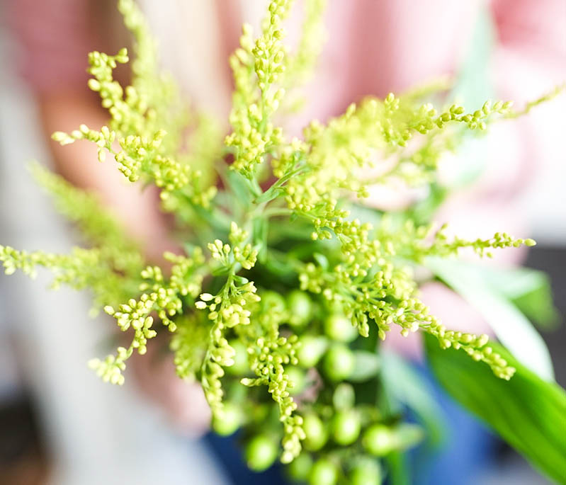 Green Fall Florals