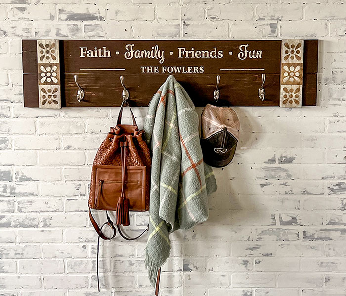 Faith Family Coat Rack - 12x48