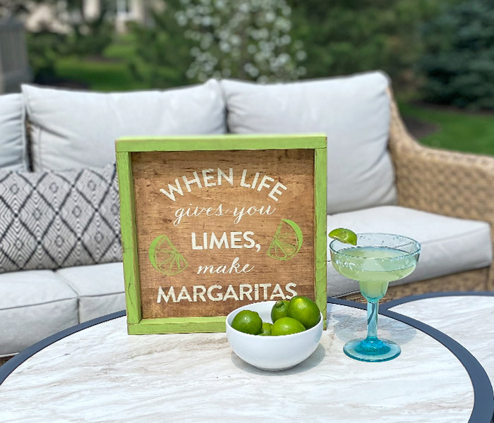 When Life Gives You Limes - 14x14 Framed