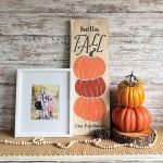 Hello Fall Stacked Pumpkins - 12x32