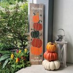 Pumpkin Stack Welcome - 12x48