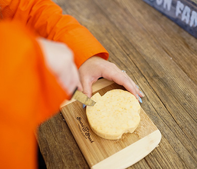 Pumpkin Shaped Cheese Block