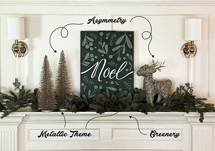 Mantle Decorating Example and Tips