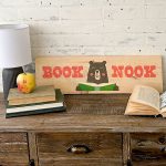 Book Nook Bear - 8x24