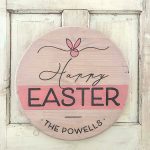 Happy Easter Door Hanger - 18" Round